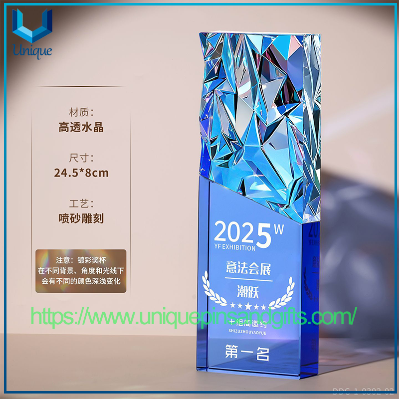 Customized K9 Crystal Trophies Crystal Trophy for Outstanding Employees Sales Elite Trophy Excellent Designer Trophy