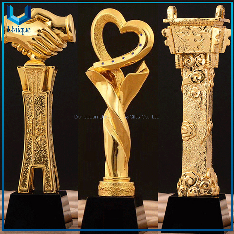 Customize Zinc Alloy Design Metal Made 3D Gold Souvenir Trophies