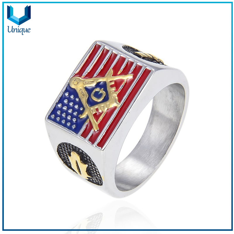 OEM ODM European and American jewelry Retro Eagle Wings Animal Design Rings For Men