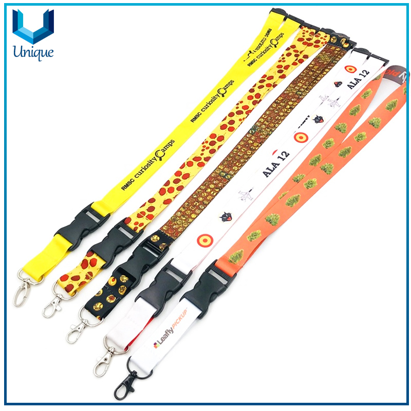 Custom Breakaway Sublimation Keychain Lanyards With Logo Custom Polyester Lanyard
