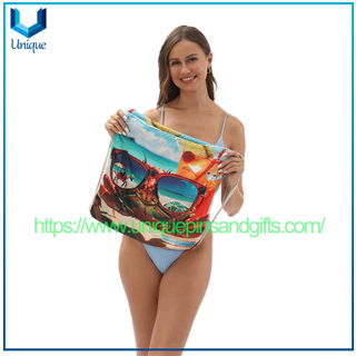 Wholesale Beach Towel All-in-one Backpack Multi-function Backpack Beach Holiday Towel for Promotional Gift Can Customize Any Pattern