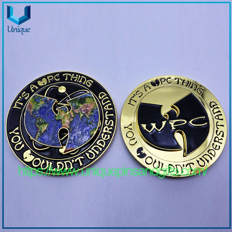 3D Zinc Alloy Challenge Coin Metal WPC Commemorate Coin Spinner Coin (10)