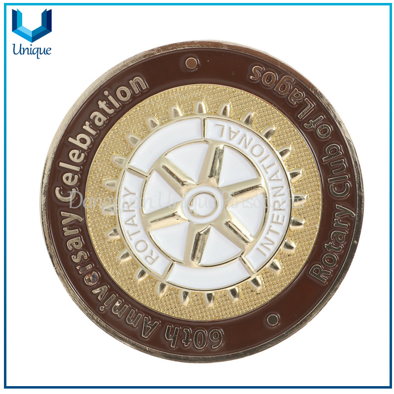 Challenge Coin Supplier Gold Medal Round Gold Mirror Coin
