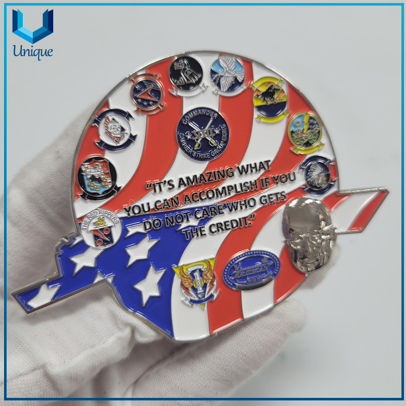 Custom 3D USA Naavy NATO Challenge Coin with USA Flag in high Quality
