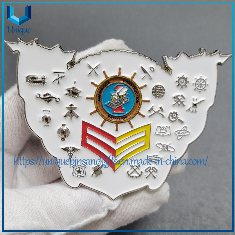 Factory Customized USA Navy Helicopter Design Military Commemorative coin, Metal 3D Army Souvenir Coin Firefighter Police Sports Challenge Coins