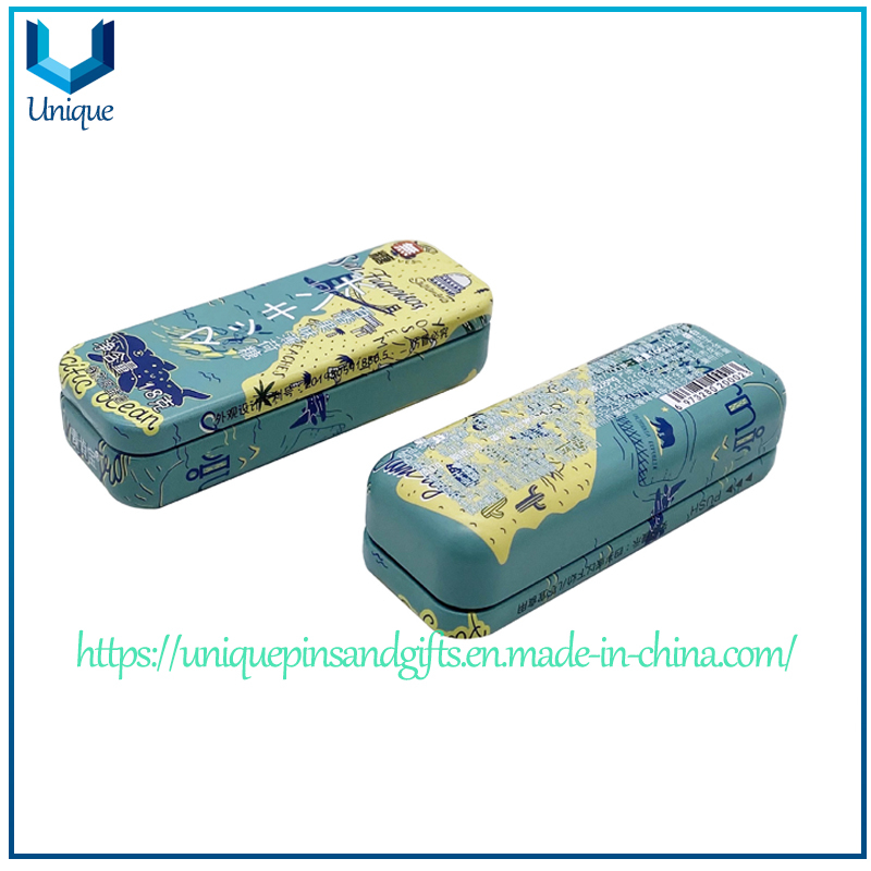 High Quality Custom Design Square Box Gift Box Tin Box Metal Box Paper Box Storage Tank Sugar Box Medicine Box pen box