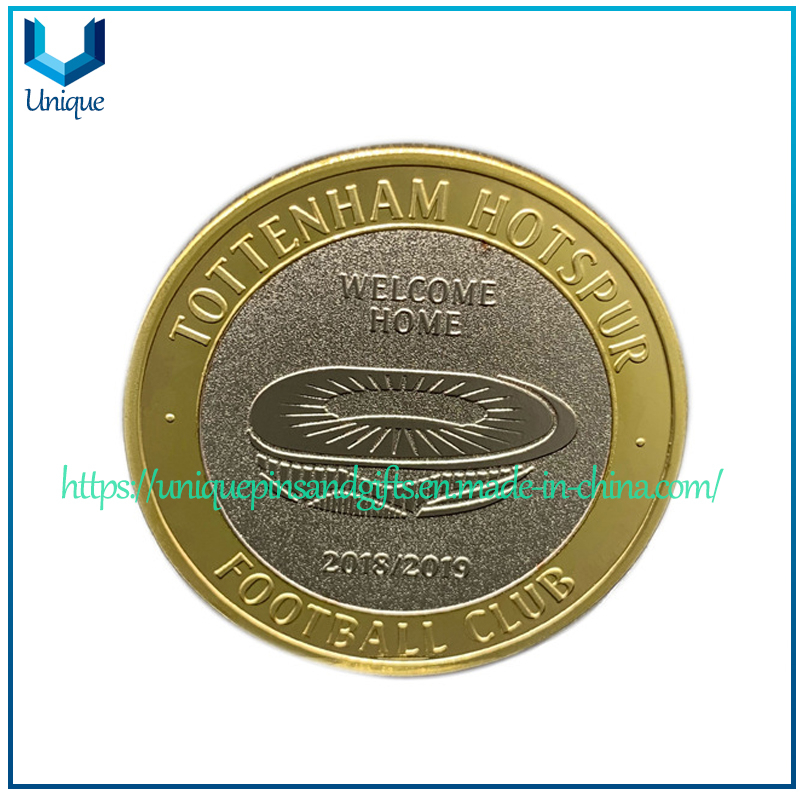 Factory Price Custom Football Metal Souvenir Challenge Coin，Holiday/Scenic Spot/Zodiac Commemorative Coin