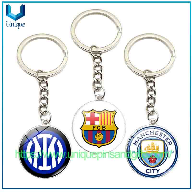 Custom Football Team Logo Diamond Keychains Pandents for The Italian Serie A, Spanish La Liga, German Bundesliga, English Premier League And French Ligue 1