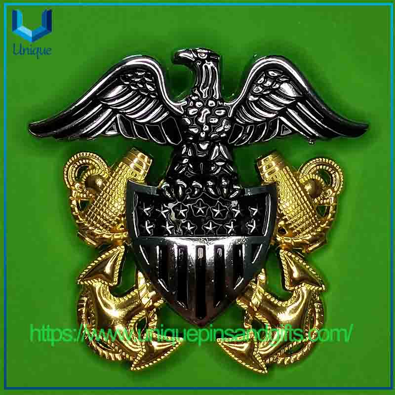 Custom Metal 3D American Airline Pilot's Chest Badge Emblem, Collection for Maritime Enthusiasts