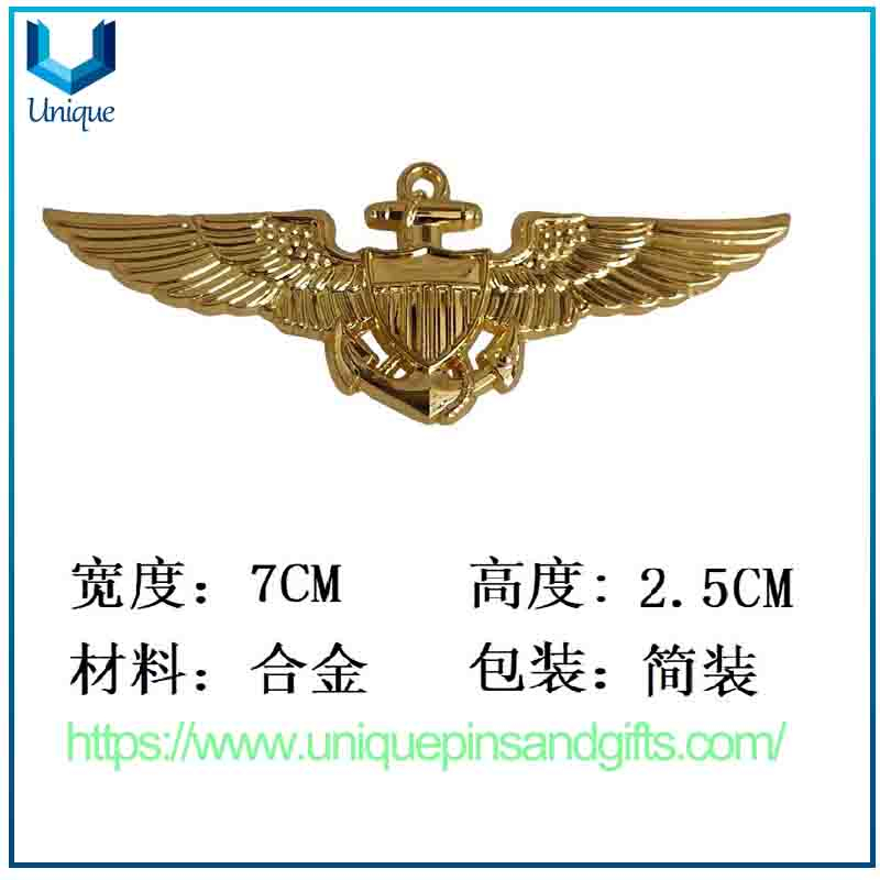 American Airline N-Navy Pilot Chest Badges, Metal Badges for M-Maritime Enthusiasts As Collectibles