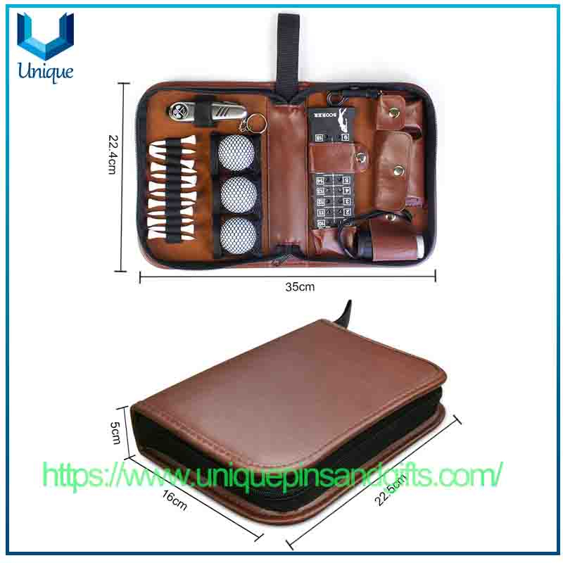 Golf Tool Bag Golf Accessory Bag Multi-functional Large-capacity Portable Storage Leather Bag