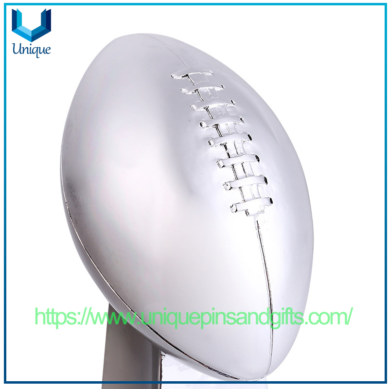 Custom Design Sports Competition Resin Trophy European Gold Plated Sports Super Trophy Study Room Living Room Decoration Rugby Trophy