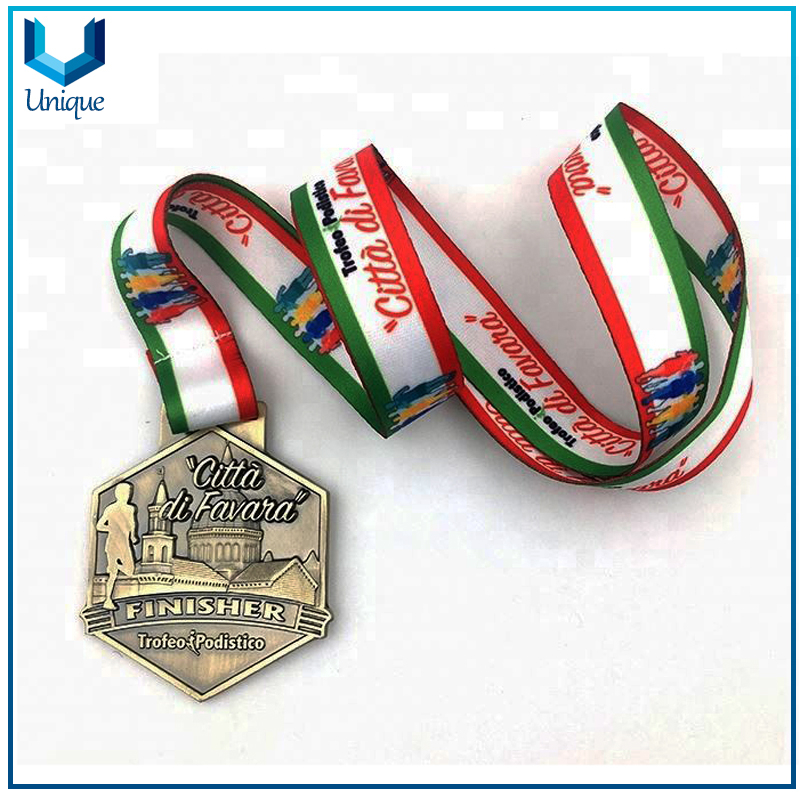 Las Vegas Running Medal, Award Metal Medal for Award, Honor Trophy Medal, Black Nickel Plating Medal