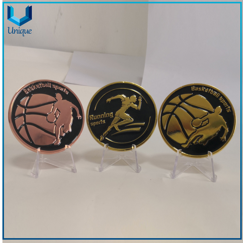 Customize Competition Gold Medal with Ribbon, Honor Sounvenir Medal with United Kindom Flag, Award Medal for Gifts