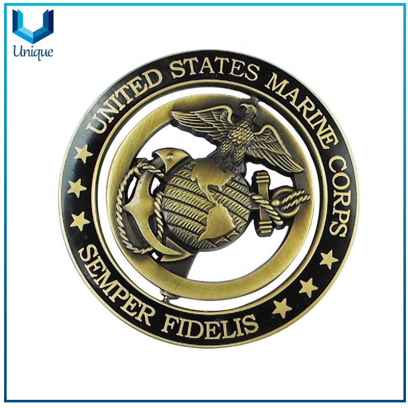 China Wholesale Challenge Coin Factory,Hollow Out Coin, Cut Out Coin, Dimaond Edge Coin, Division Chief Gold Coin