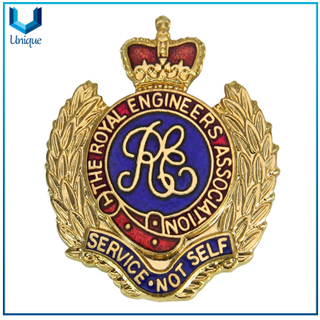 24K Gold Plating Medal Badge, Honor Souvenir Coin Badge, Association Metal Badge, High Quality Souvenir Medal Badge
