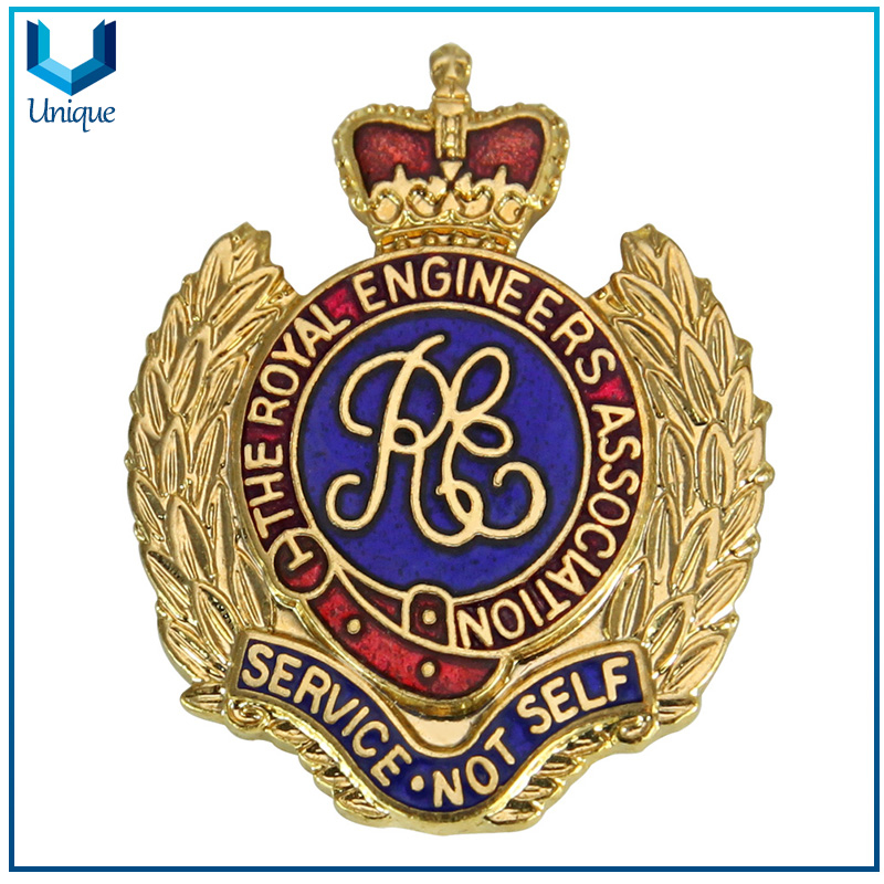 24K Gold Plating Medal Badge, Honor Souvenir Coin Badge, Association Metal Badge, High Quality Souvenir Medal Badge