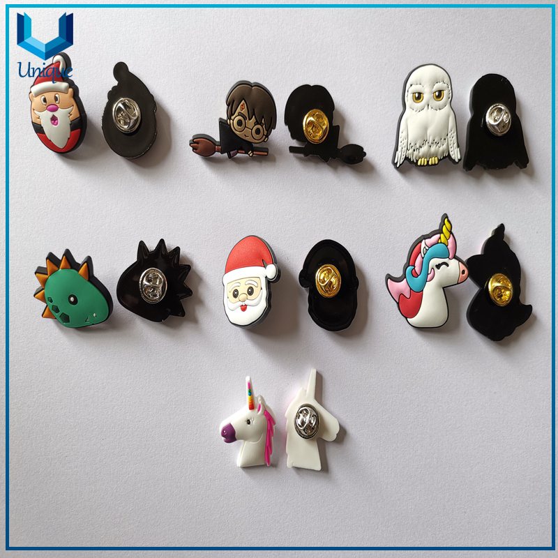 Customize Rubber Lapel Pin, Cartoon Pins, Unicorn Brooches, Cheap Fashion gift Pins