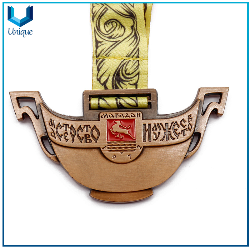 3D Copper Plating Medal, Weightlifting Award Medal, Custom Sports Competition 3D Metal Medal