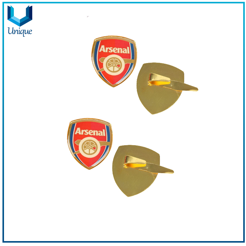 Wholesale Football Offset Printing Pin, Printed Badges with Epoxy, Die Struck Luggage Logo Marker, Luggage Logo Badge