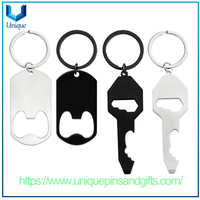 Custom Fashion Key Shape Decoration Keychain Promotional Gift Souvenir Coins Metal Beer Bar Wine Corkscrew Bottle Opener Metal Keychain