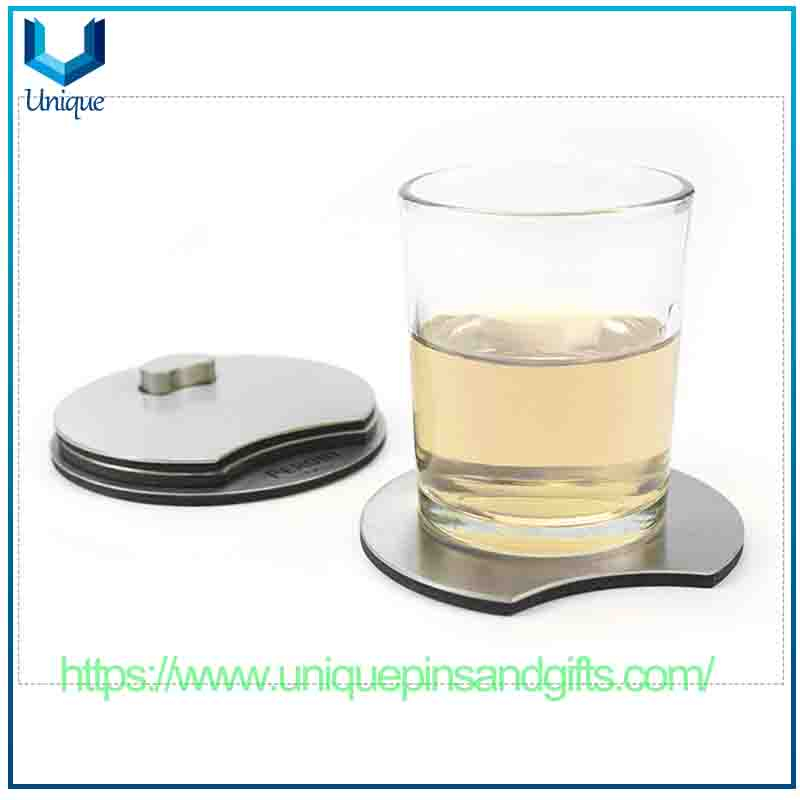Customized Creative Stainless Steel Coasters Stainless Steel Pot Pads Curved-shaped Table Mats Sets Heat-insulating Coasters