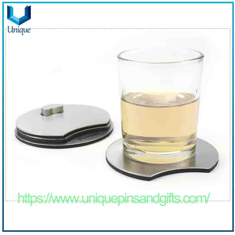Customized Creative Stainless Steel Coasters Stainless Steel Pot Pads Curved-shaped Table Mats Sets Heat-insulating Coasters