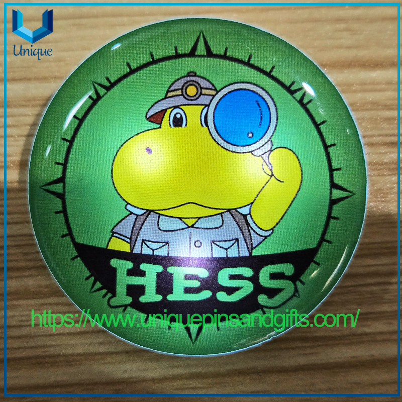 Custom Activity Logo Colorful Acrylic Luminous Chest Badge with LED Flashing Badge