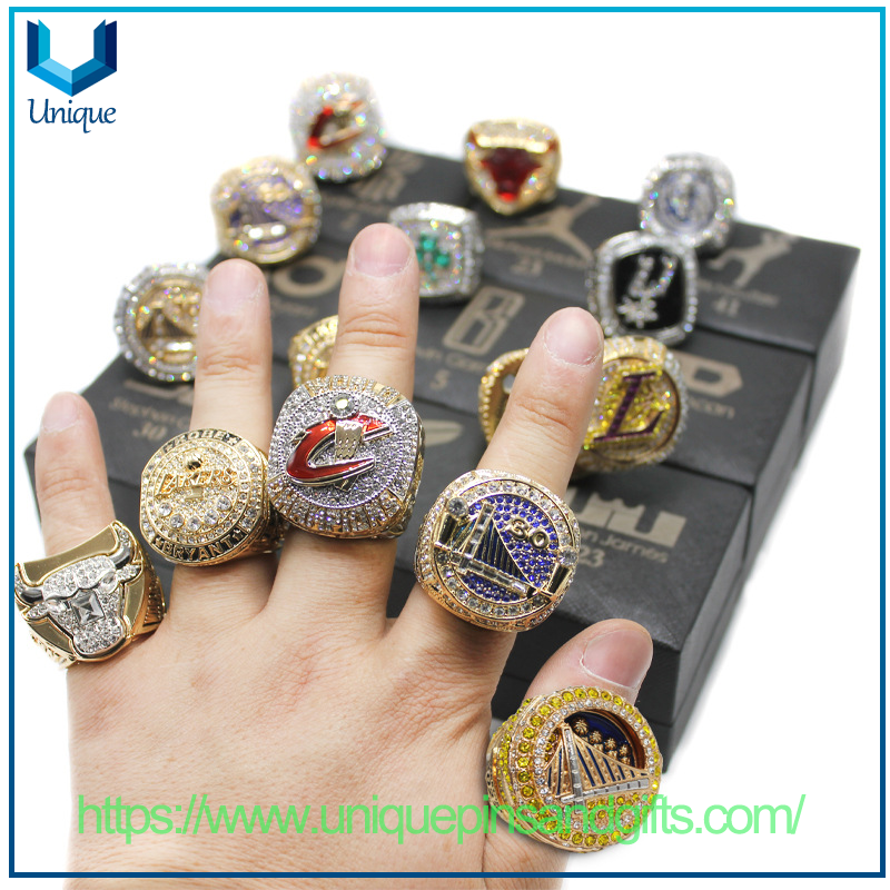 NBA Los Angeles Lakers Kobe James Cleveland Cavaliers Kevin Durant Golden State Warriors Klay Thompson Championship Finger Ring Hall of Fame Finger Ring