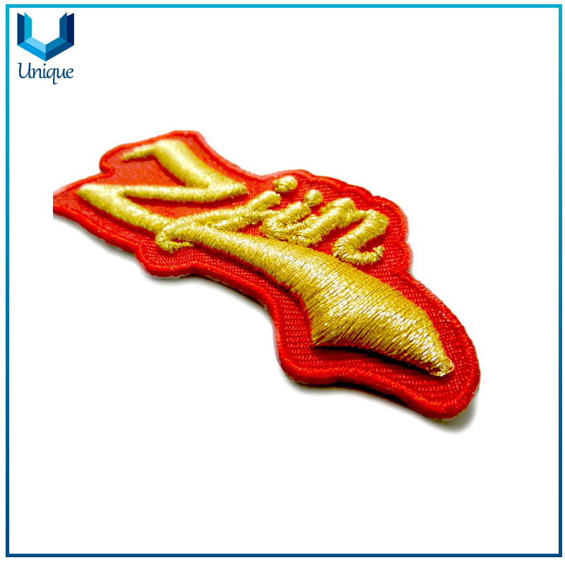Customize 3D Embroidery Badge, Iron on Embroidery Patch on Fabric, Military Uniform, Hat Embroidery Badge with Vecro backing