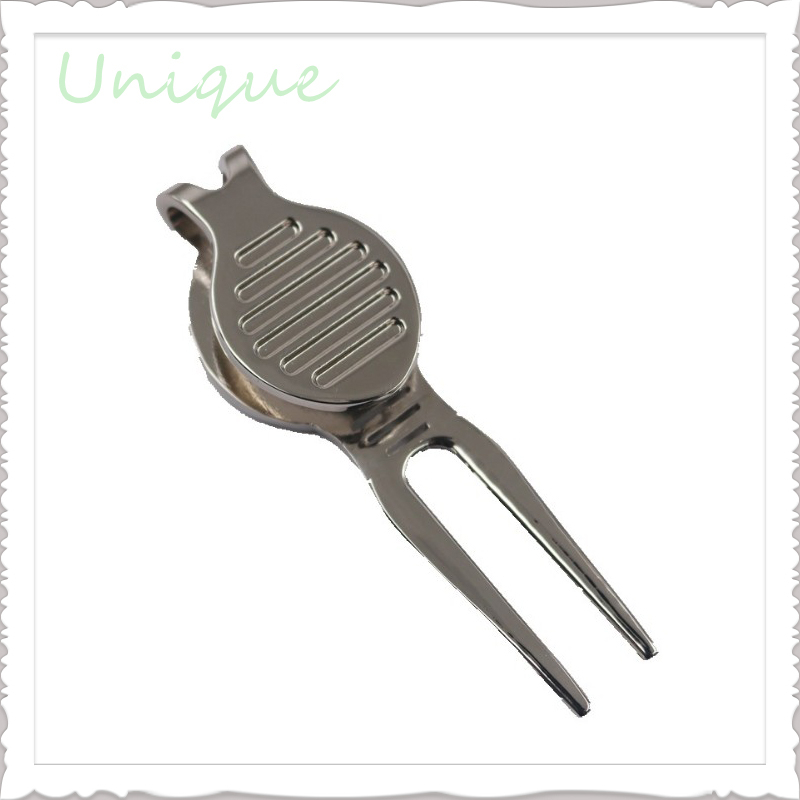  Cheap Custom Golf Divot Repair Tool Cigar Holder w/ Printing Ballmarker with Epoxy in Set, Wholesale Retractable Blank Metal Divot Tool in Cusomize Logo