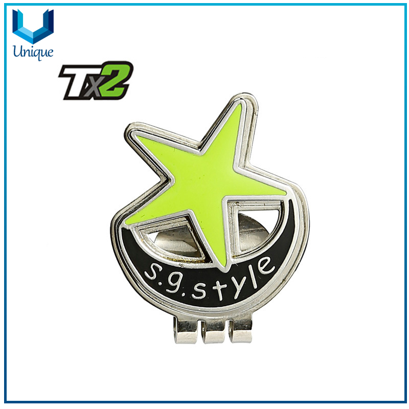 Customize Golf Ballmarker per your Design, Printing Ballmarker with Epoxy with Golf Hatclip in Set for Promotiional Gifts