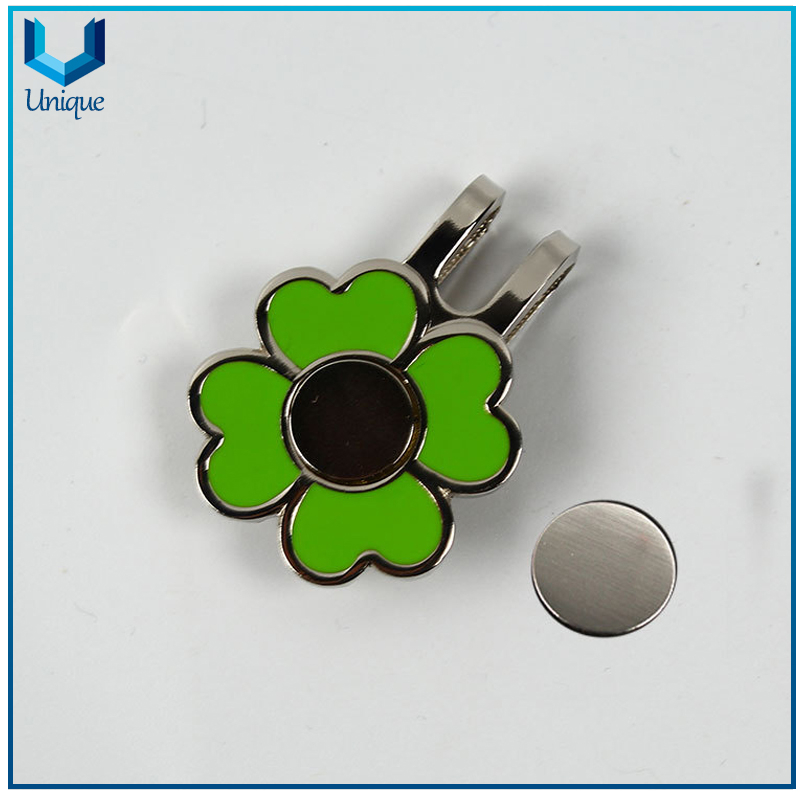 Customize Golf Accessories , Golf Souvenir Gifts, Metal Golf Hatclip with Soft Enamel with Magnet, Ballmarker Hatclips