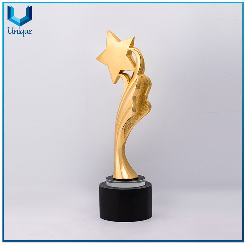 30cm Height Resin Trophy, Silver, Antique Brass Plating Medal Trophy, Anniversary Souvenir Crafts, Customize Design Metal Plaque