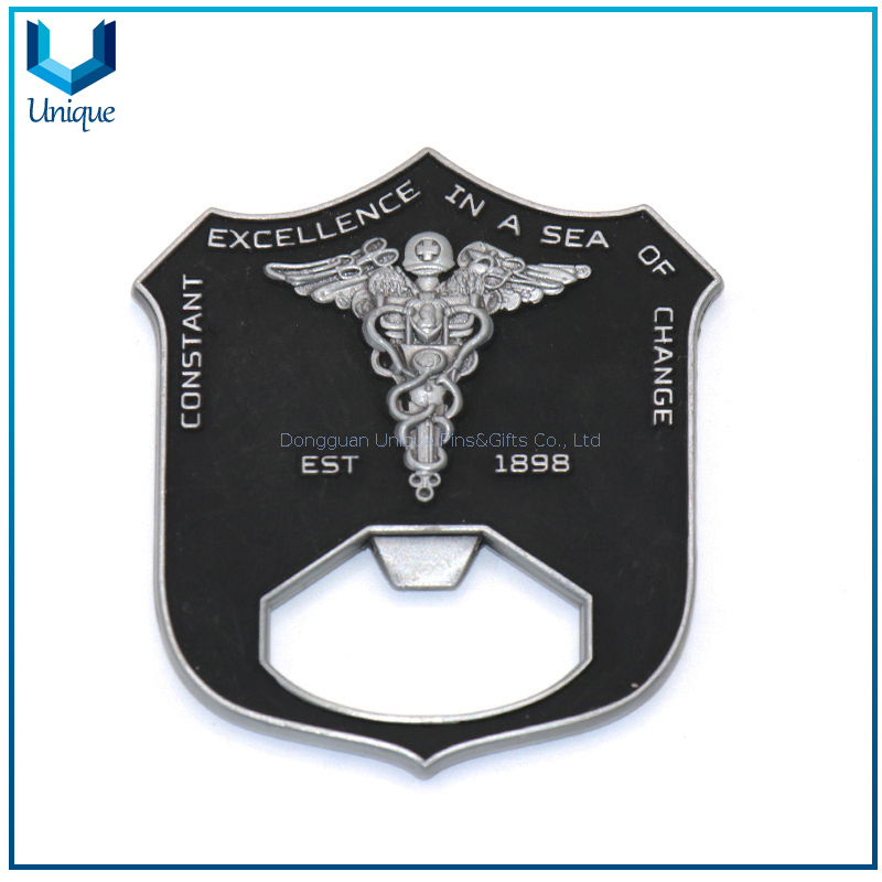 Customize Metal Bottle Opener with United States Marine Corps Design Logo, Unique Fashion Souvenir Keychain Bottle Opener for Promotional Gifts