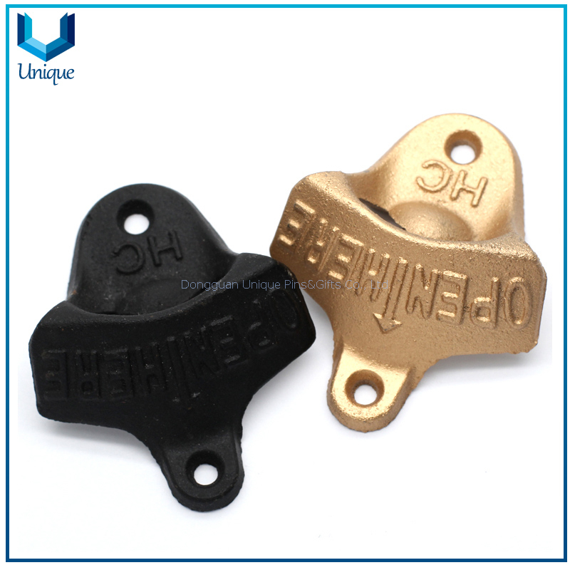 Best Sale Promotional Gifts,Custom Logo Zinc Alloy Nickel Plating Beer Botter Opener, Wall Mounted Wall Bottle Opener 