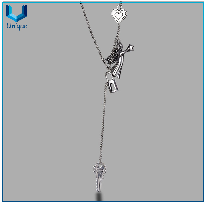 925 Silver necklace Pendant Manufacture, Custom Angel Fancy 925 Sterling Silver Pendant for Souvenir Gifts