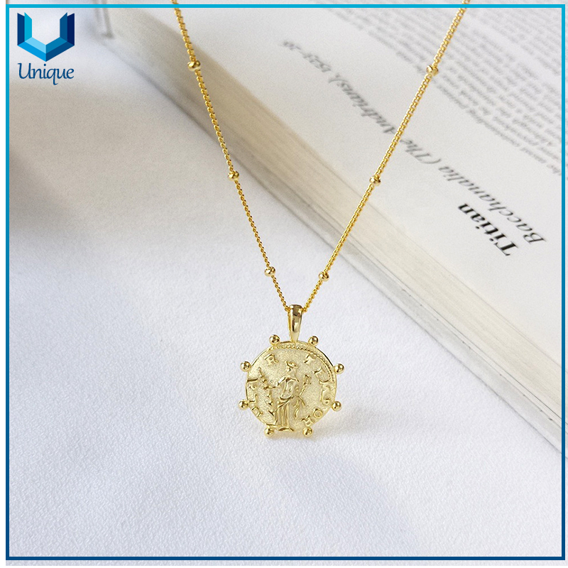 Custom Unique Creative 925 Silver Pendant, Factory Wholesale 925 Sterling Silver Necklace in gold plating