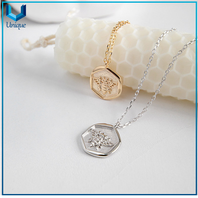 925 Sterling Silver pendant Coin, Necklace Coin-5