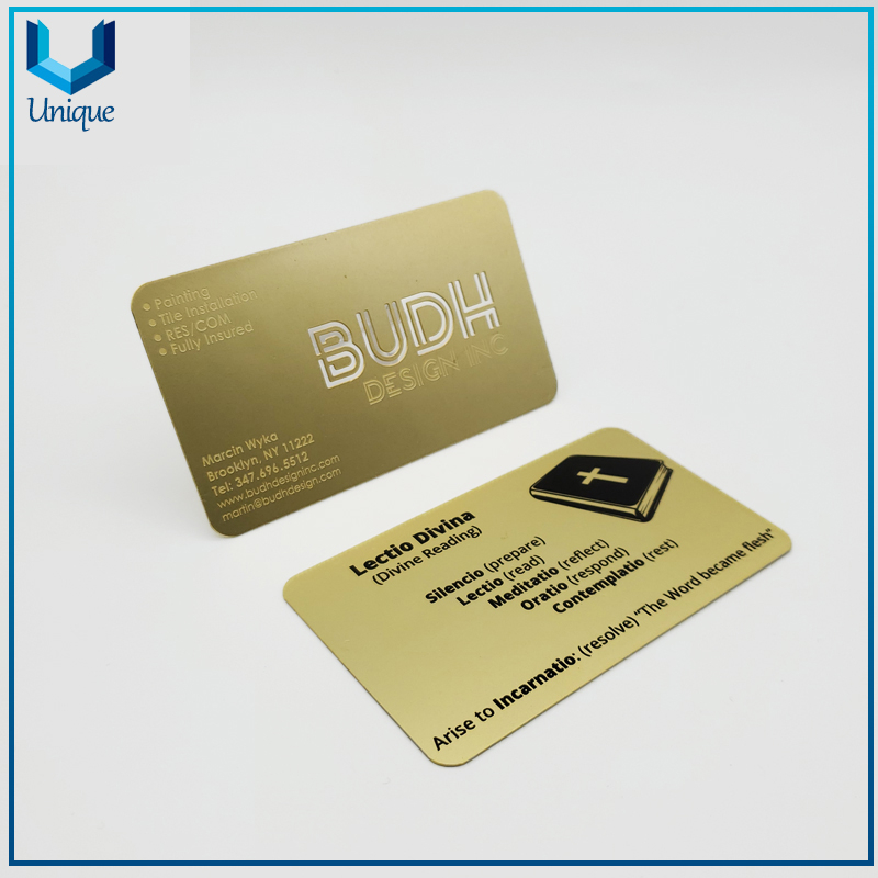 High Quality Custom 5mm Thick Metal Business Card, Luxury Fashion Gold Club Membership Card, 304 Stainless Steel Invitation Card 