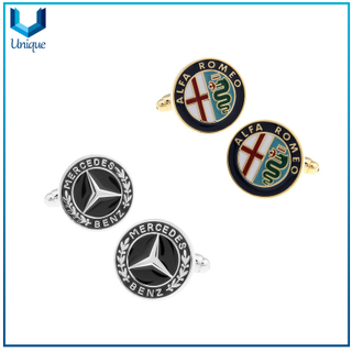 Car Brand Cufflink, Customize Design Metal Fashion Cufflink,High Quality Die struck Brass Tie Pin / Cufflink for Wedding Gifts
