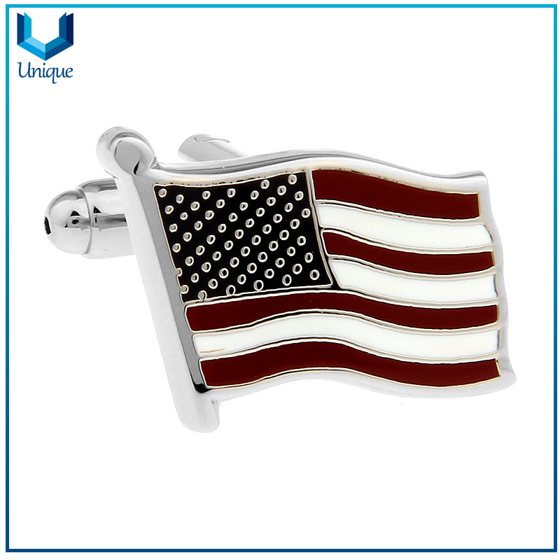 Wholesale Customize National Flag Cufflink, Football Club Cufflink, Sport Cufflink, Soft Enamel Tie Pin Cufflink for Gifts
