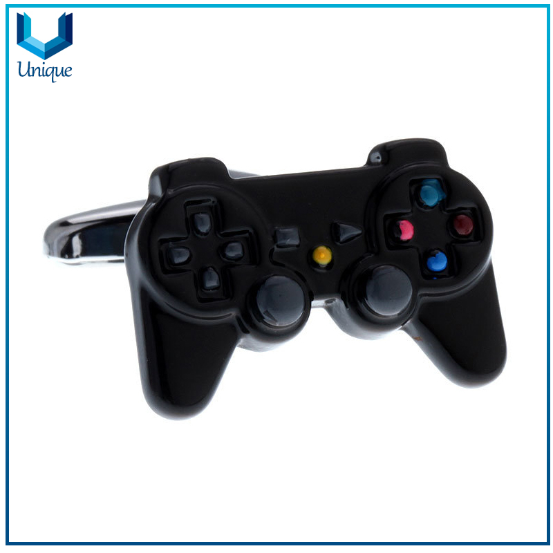 Customize Game Control Cufflink, 3D Black Nickel Plating Cufflink, Fashion Cufflink in Customize Design for Wholesale