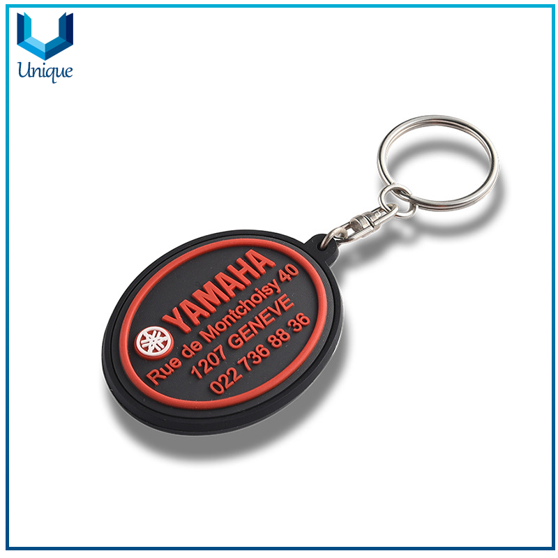 Customize Design Logo for Corporate gifts, Rubber PVC Keychain for Promotional Gifts, Fashion Souvernir Keychain 