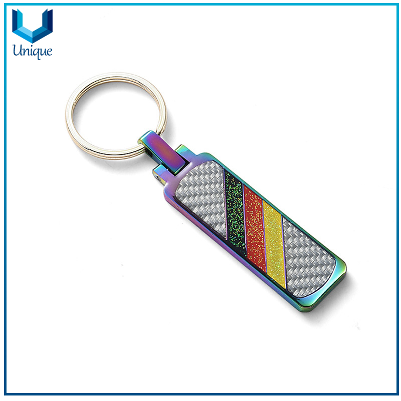 custom Design zinc alloy colorful electroplated Fashion Keychain,High Quality Creative Design Camo Keychain w/ Glitter for Best Gifts