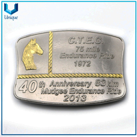 Riding Competition Souvenir Award Gifts, Customize Metal Buckle in Two Tone, Cheap Belt Buckle for Promotional Gifts