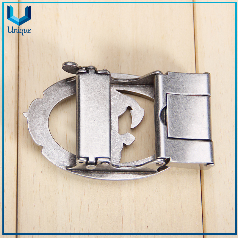 Factory Wholesale Metal Crafts, Customize 3D Zinc Alloy Leather Belt Buckle, Fashion Cutout Metal Buckle