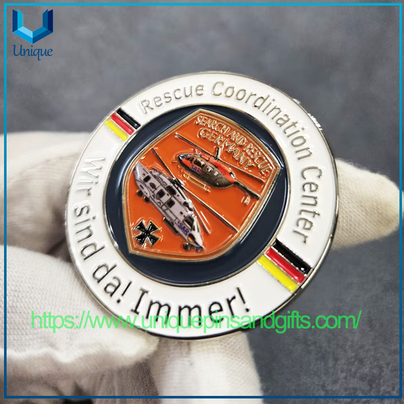 Custom Design High Quality 2.25" 3D Metal Commemorative Coins,LUH SAR RESCUE Commemorative Coins