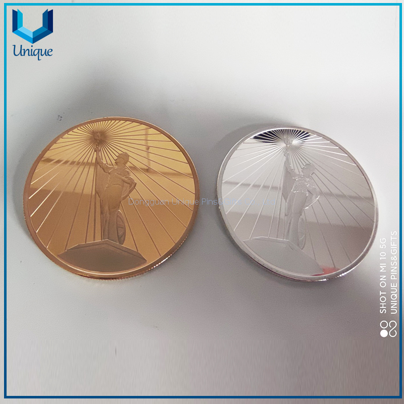 Design Custom Coins Metal Mirror Finish Challenge Coin 