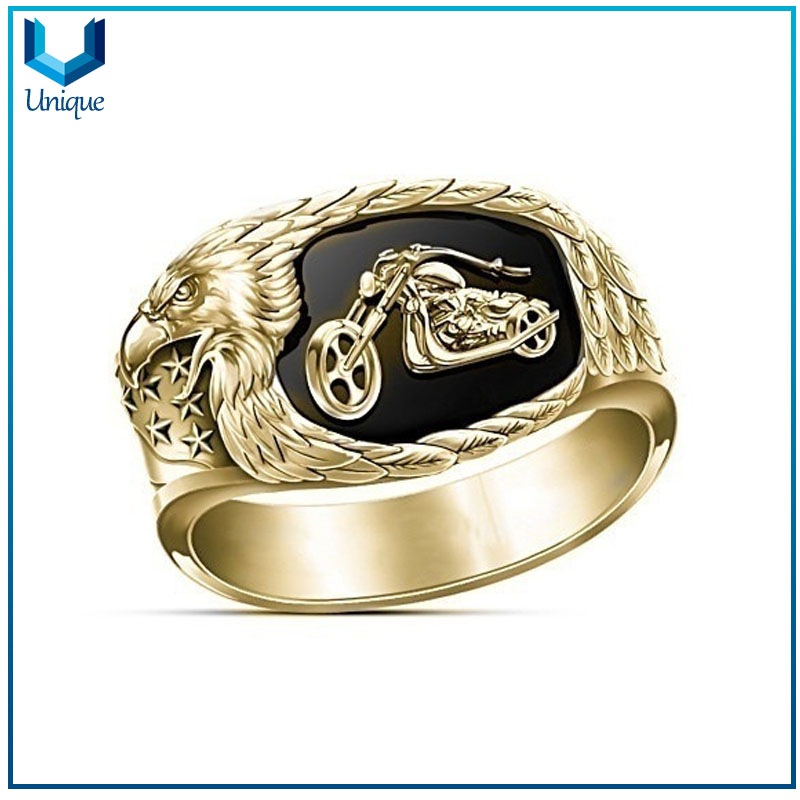 Wholesale Vintage Sterling Silver Jewelry Crusader Flower Open Silver Punk Men Ring